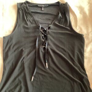 White House Black Market Sleeveless Black Top